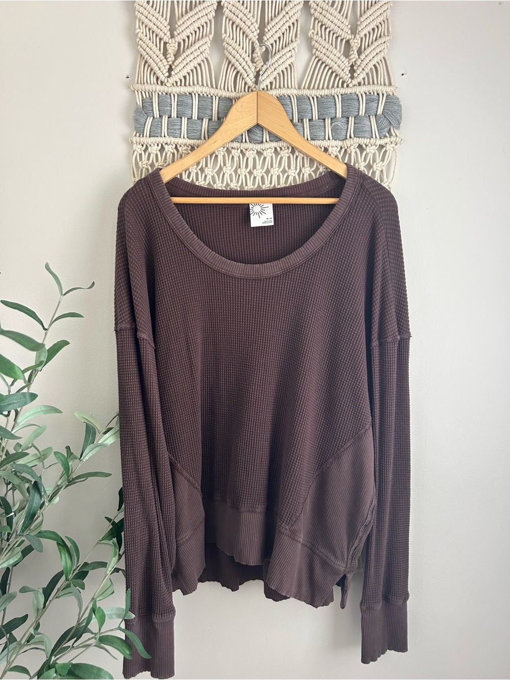 Offline by Aerie Waffle Knit Long Sleeve Top